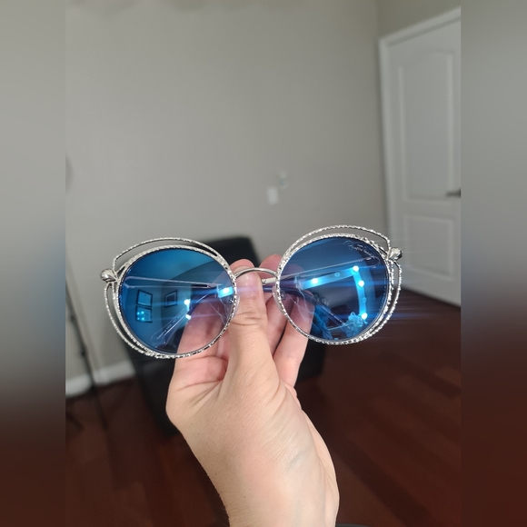 Roberto Cavalli Blue and Silver Sunglasses - Picture 5 of 11